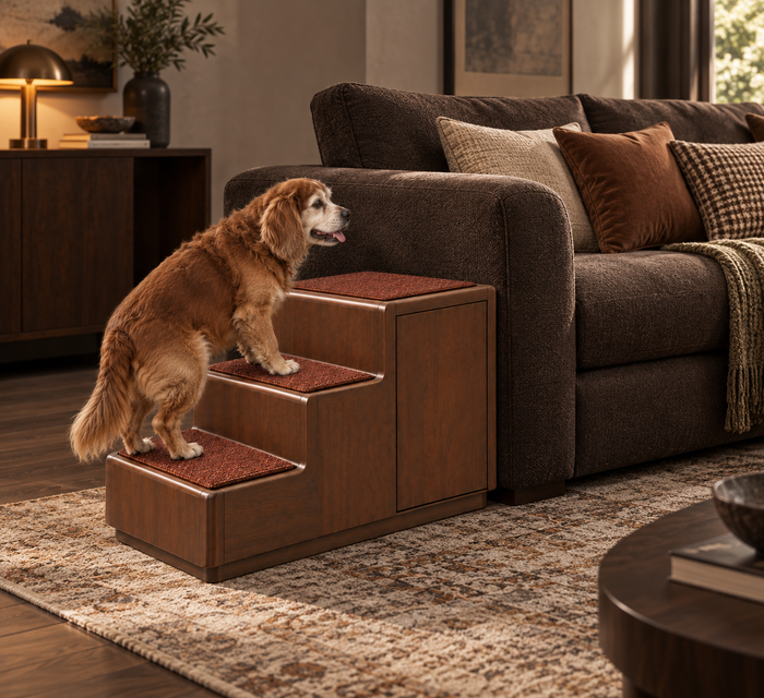 Dog Stairs with Storage UAE | Terrace