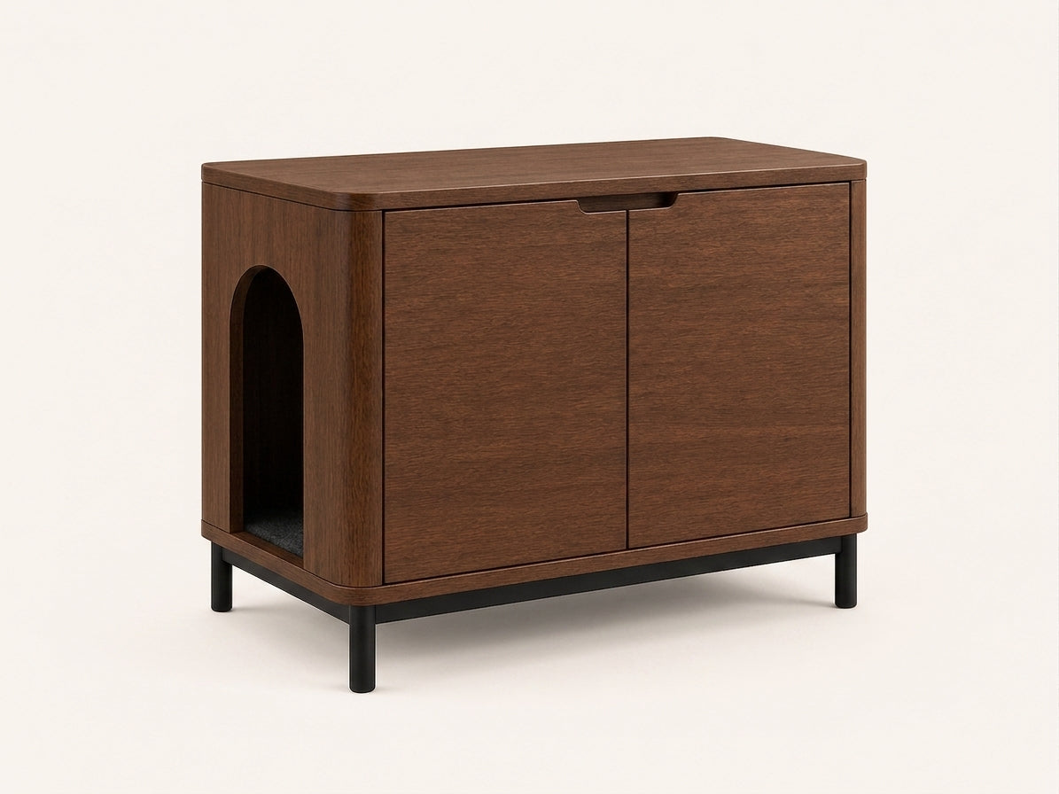 Sable Console - three quarter top view