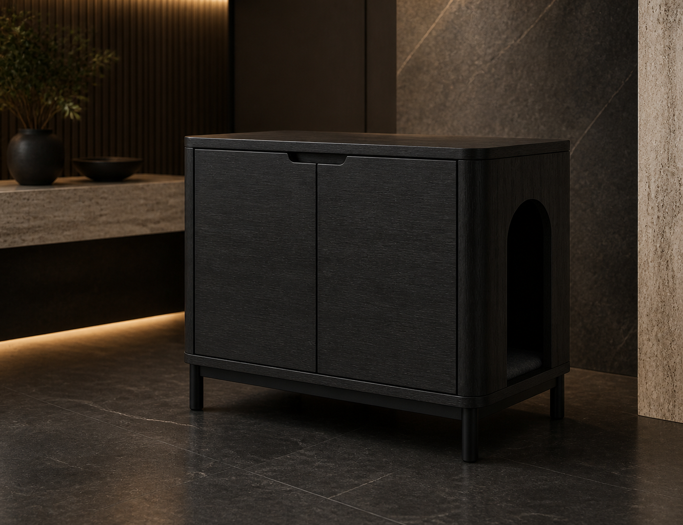 Hidden Litter Box Furniture UAE | Sable Console