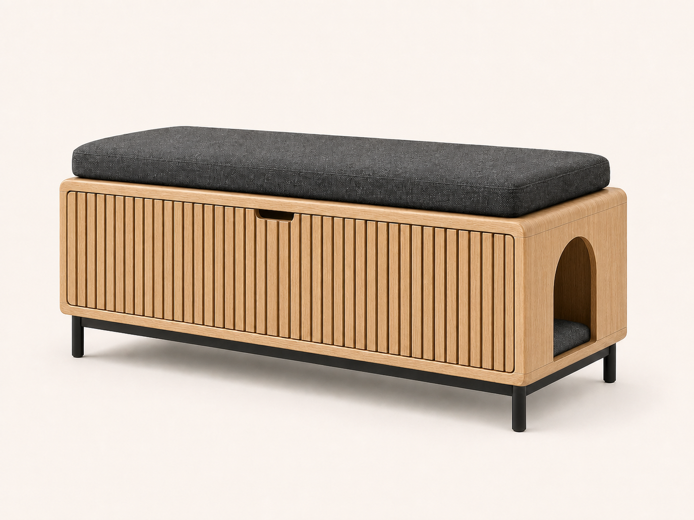 Hidden Litter Box Bench UAE | Reed Bench