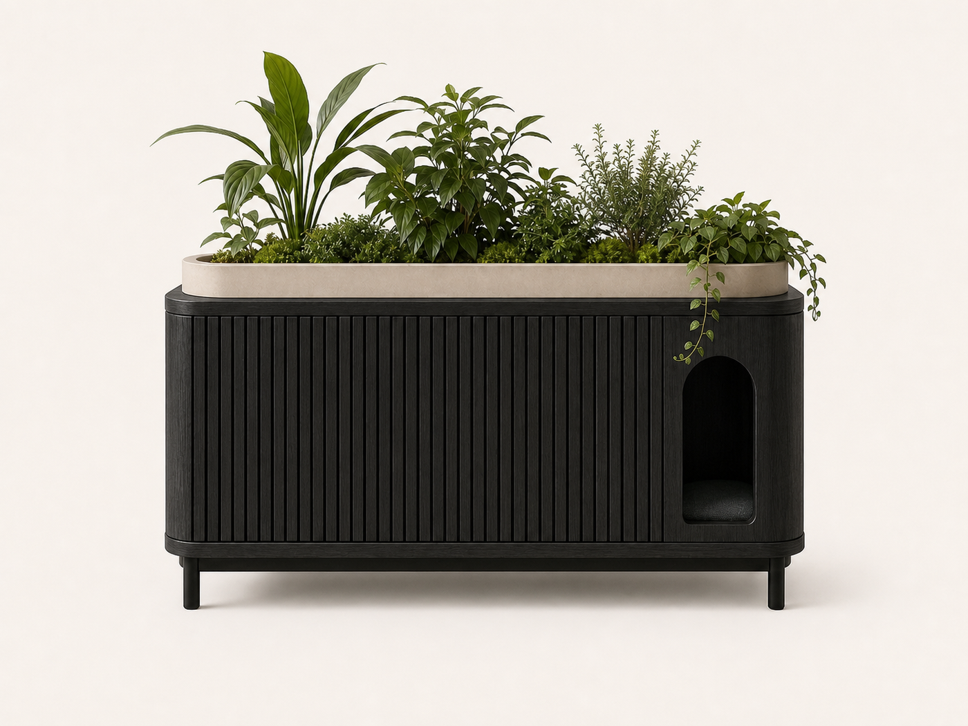 Planter Litter Box Furniture UAE | Lotus Console