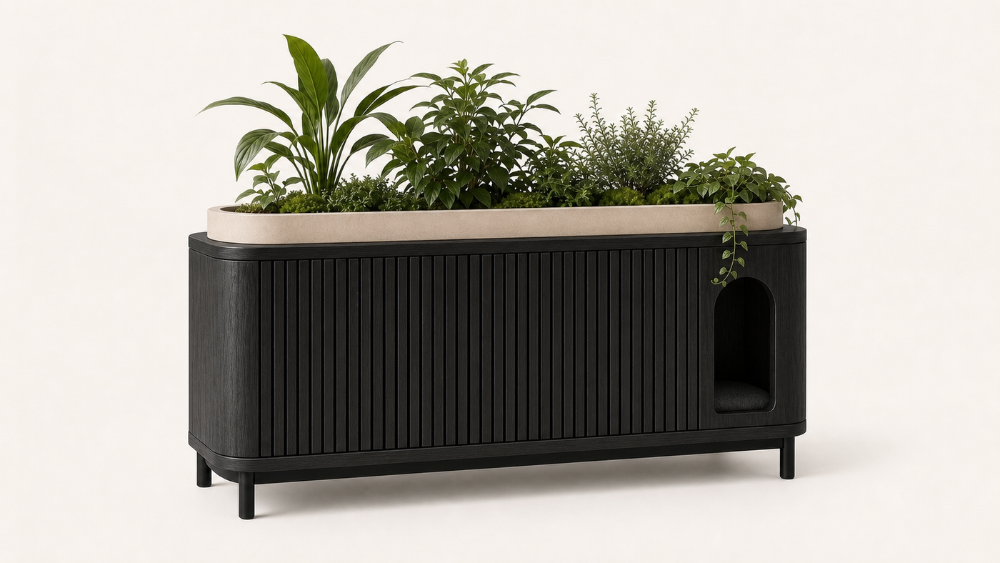 Planter Litter Box Furniture UAE | Lotus Console