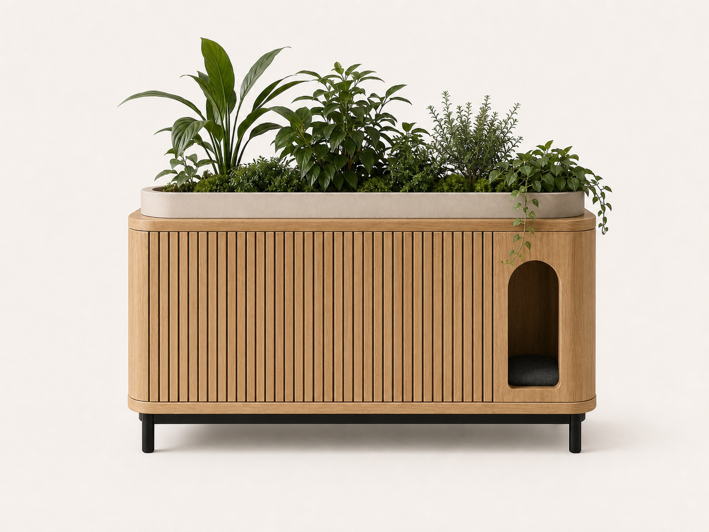 Planter Litter Box Furniture UAE | Lotus Console