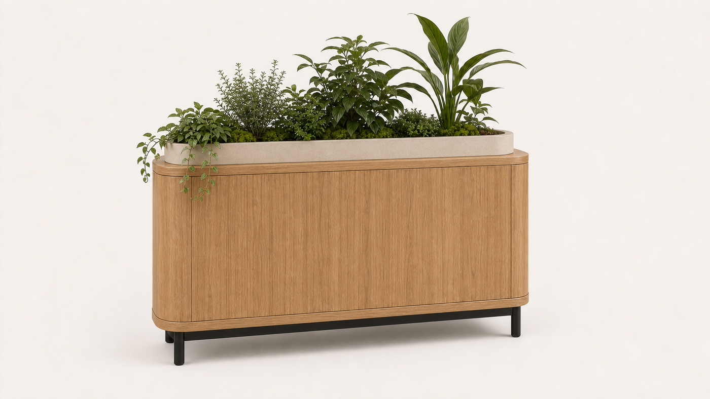 Planter Litter Box Furniture UAE | Lotus Console