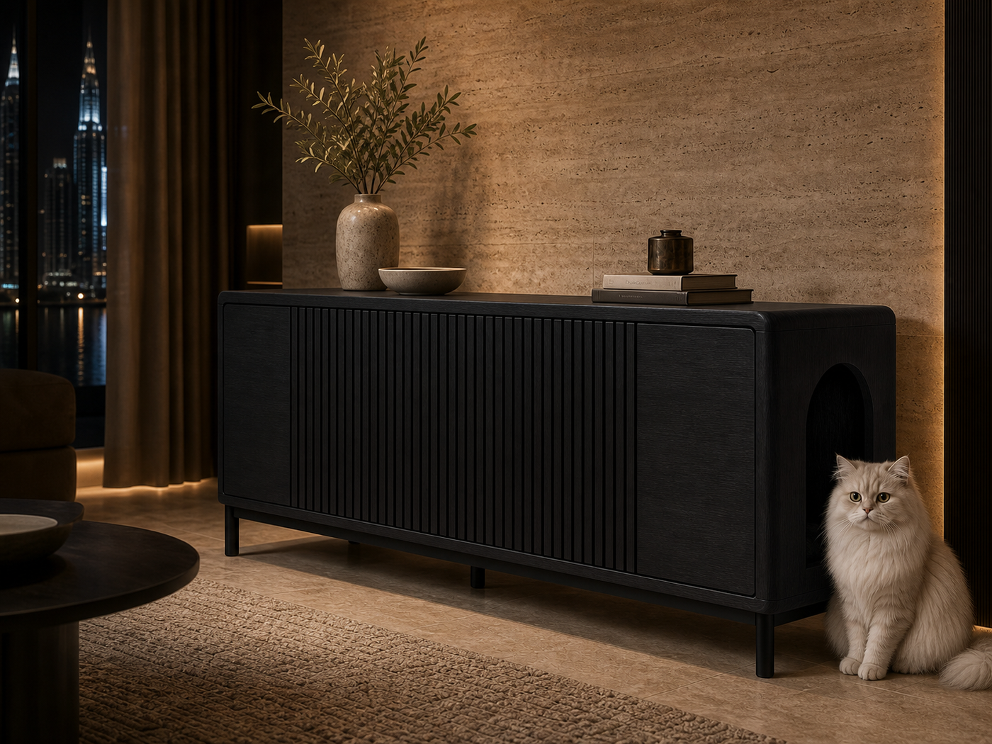 Cat Litter Box Cabinet Dubai | Noor Buffet