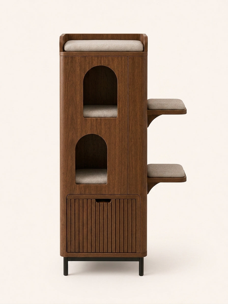 Cat Window Perch Dubai | Sia Window Tower dimensions 50 L x 50 W x 175 H cm