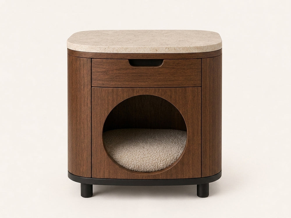 Cat House End Table UAE | Pava Nest Side Table dimensions 45 L x 44 W x 60 H cm