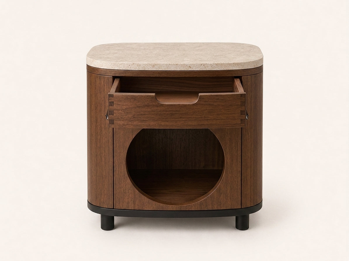 Pava Nest Side Table - open view