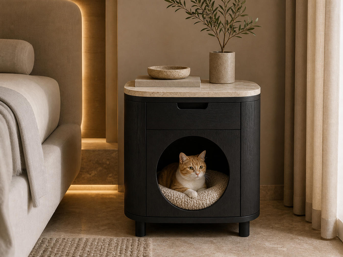 Cat House End Table UAE | Pava Nest Side Table