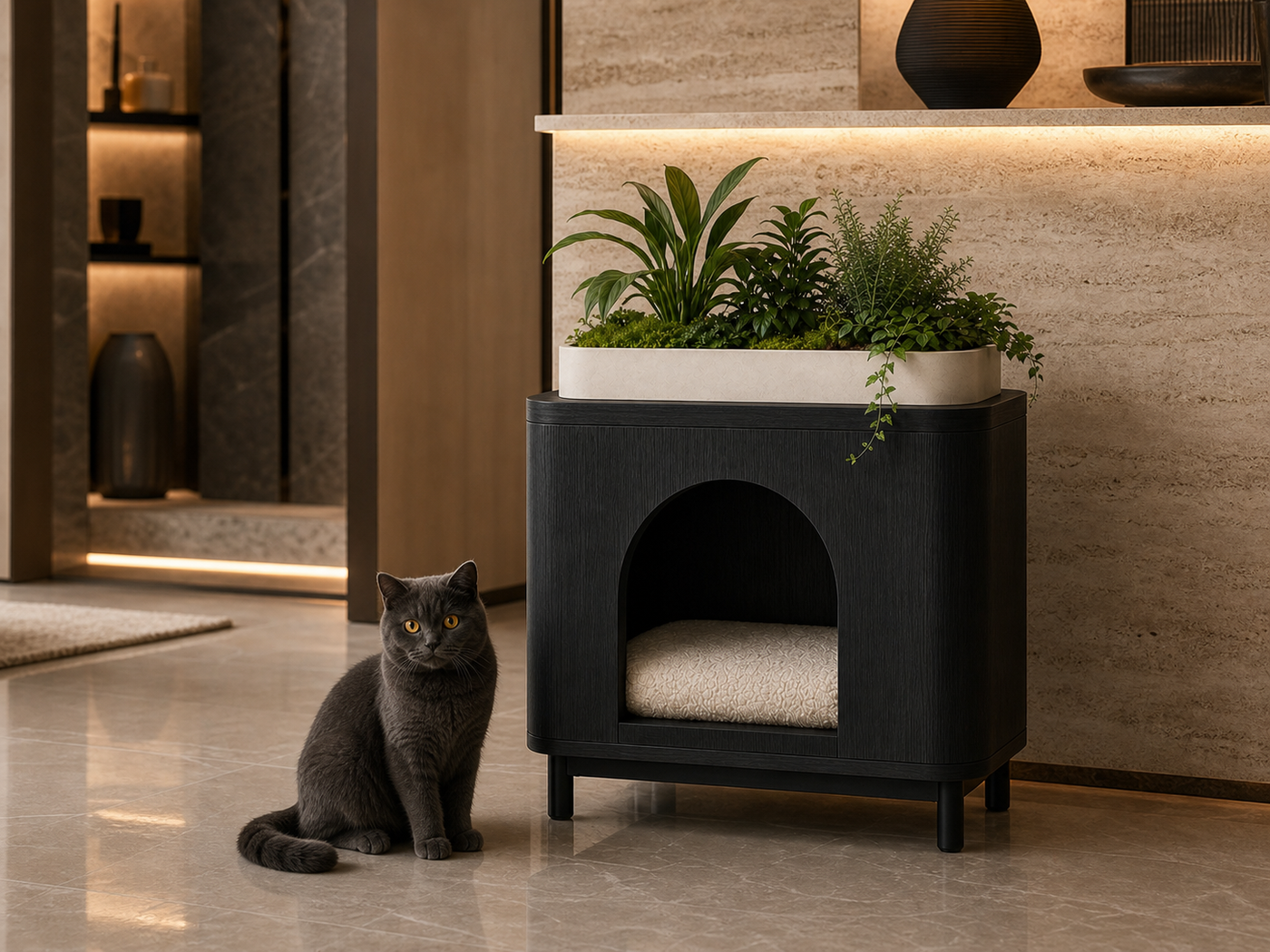 Cat Bed Planter UAE | Rumi Planter Nest