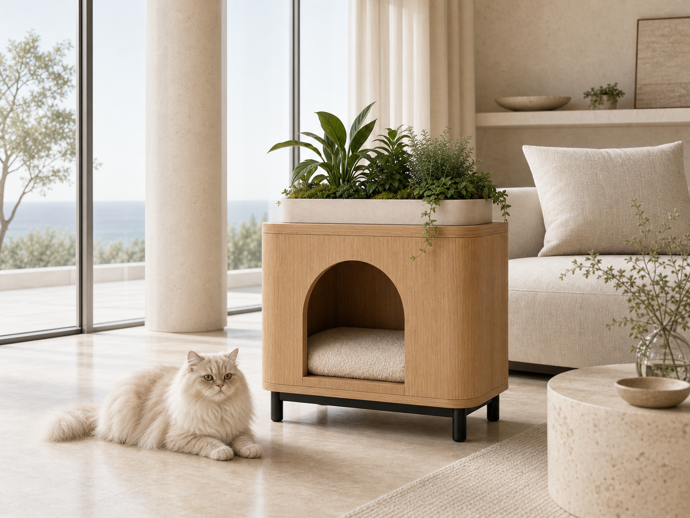 Cat Bed Planter UAE | Rumi Planter Nest