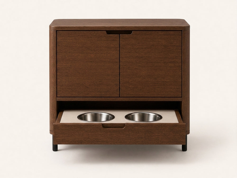 Dog Feeding Console UAE | Lyra Dining Console dimensions 85 L x 40 W x 90 H cm