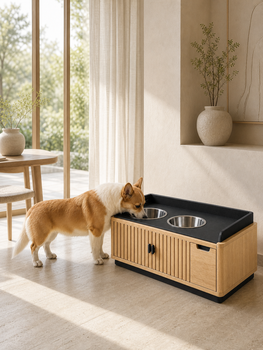 Dog Water Bowl Stand UAE | Doro Water Station