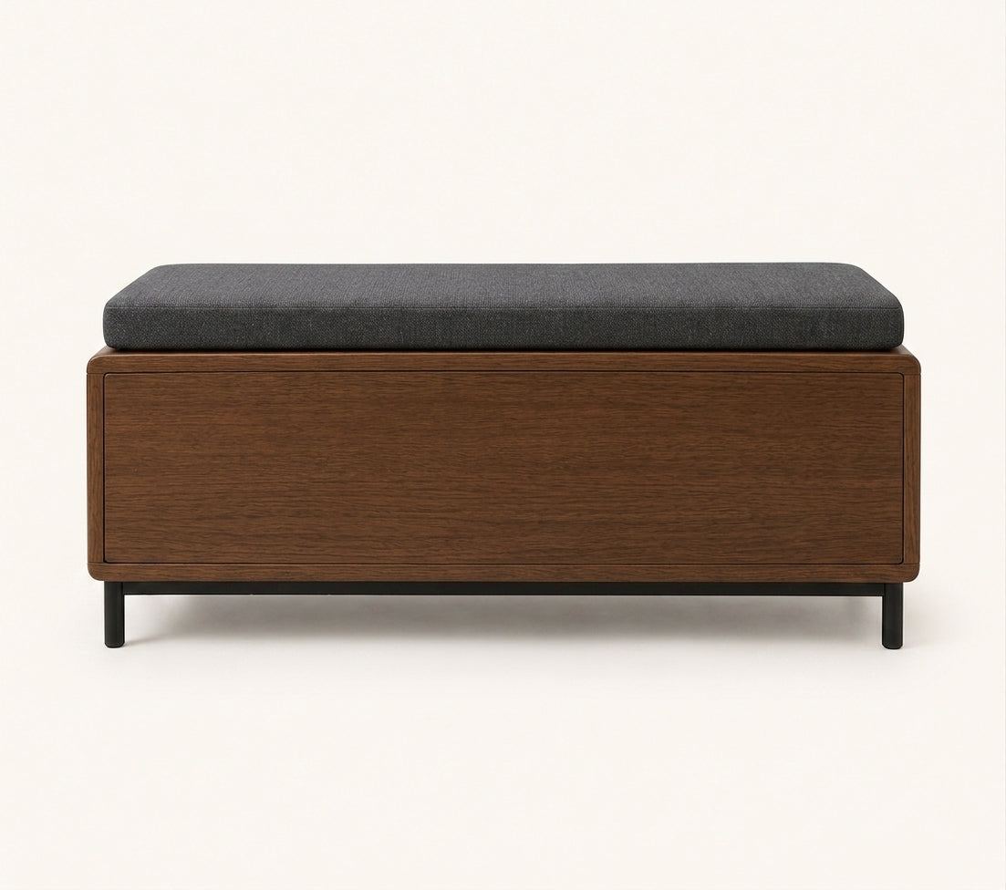 Tala Dining Bench - back view