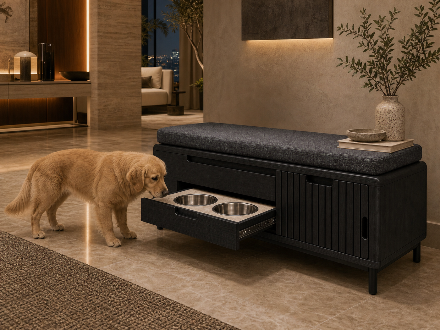 Dog Feeding Bench UAE | Tala Dining Bench