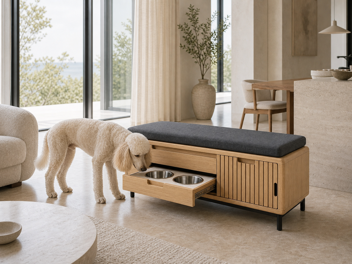 Dog Feeding Bench UAE | Tala Dining Bench