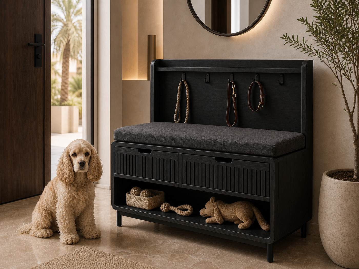 Entryway Pet Bench UAE | Juno Entry Bench