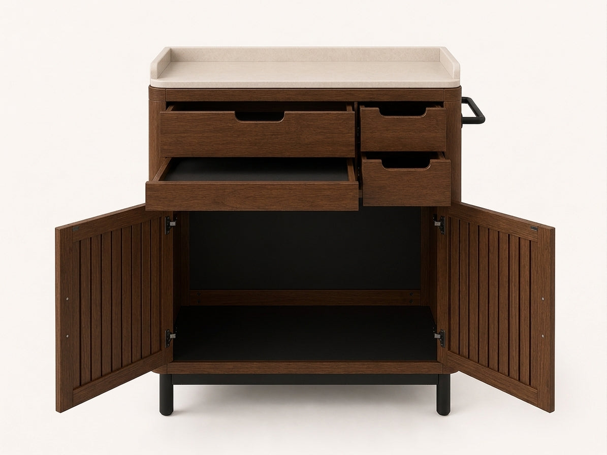 Sena Grooming Cabinet - open view