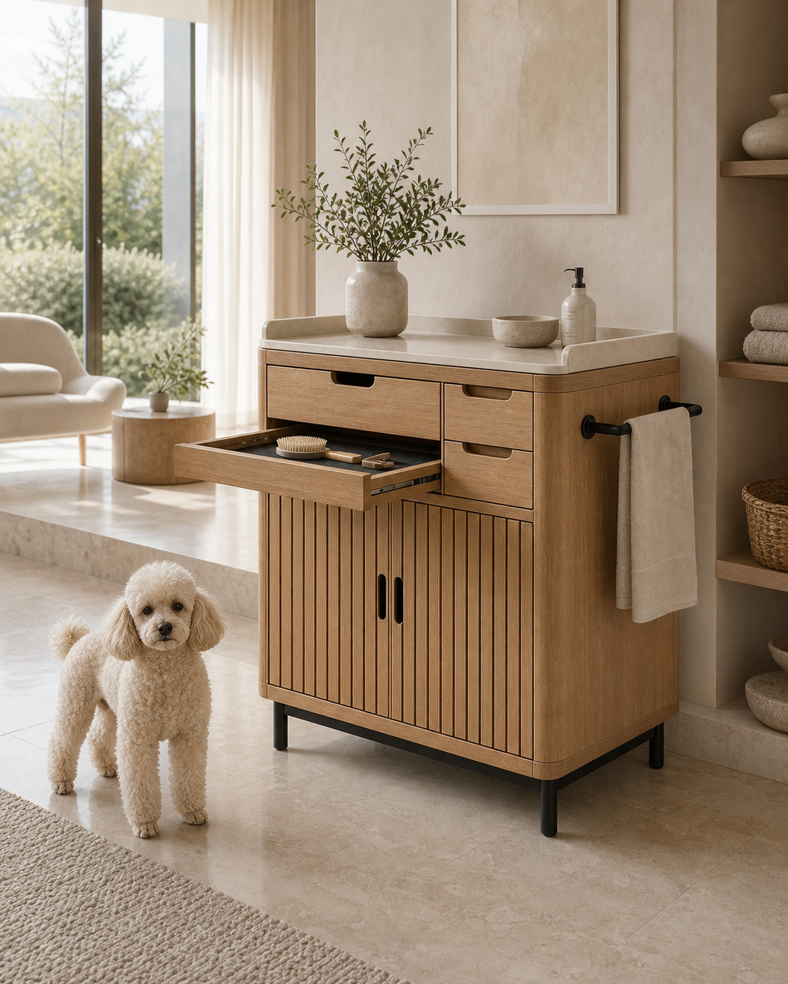 Dog Grooming Station UAE | Sena Grooming Cabinet