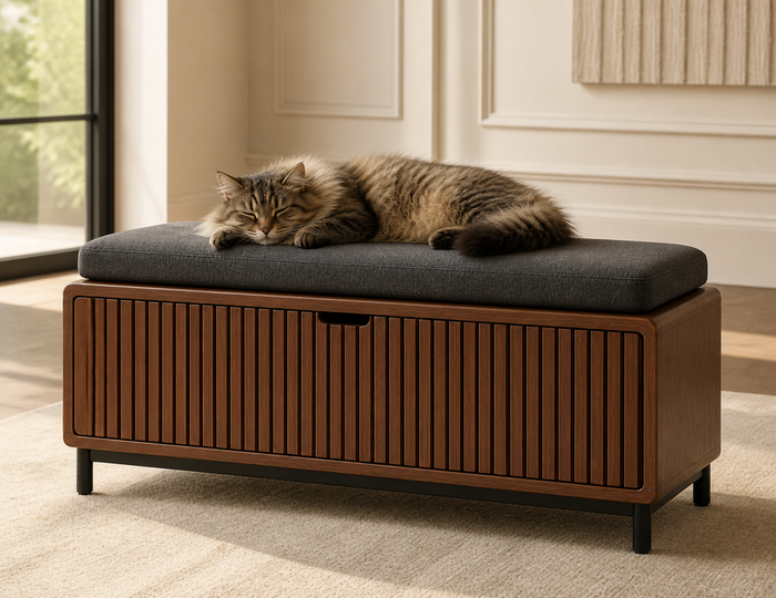 Hidden Litter Box Bench UAE | Reed Bench