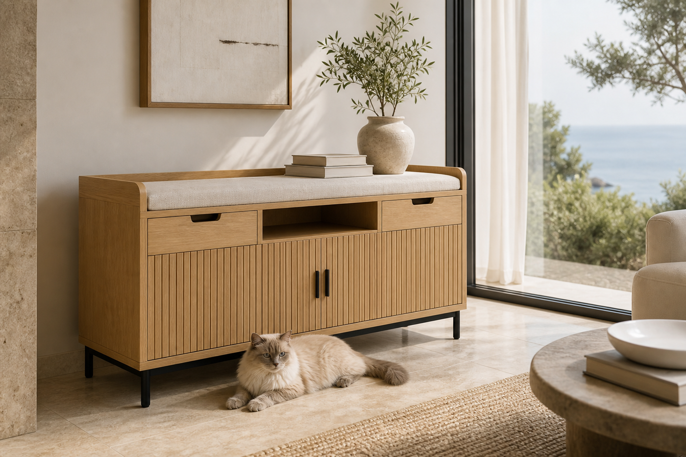 Cat Scratcher Furniture UAE | Mina Scratch Credenza